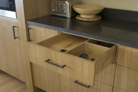 Divided Drawer, with Knife Block Insert